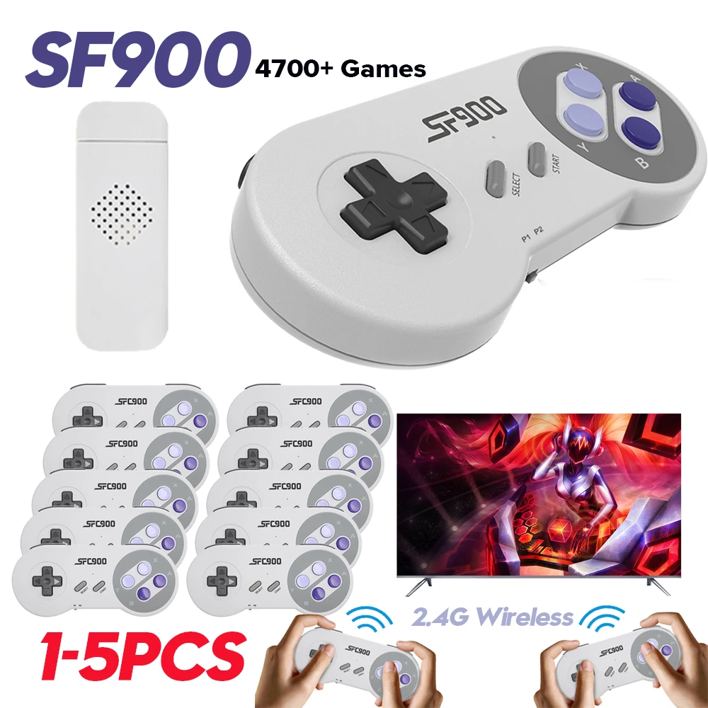 Retro Gaming Mister - 1-5 Set SF900 Retro Handheld Game
