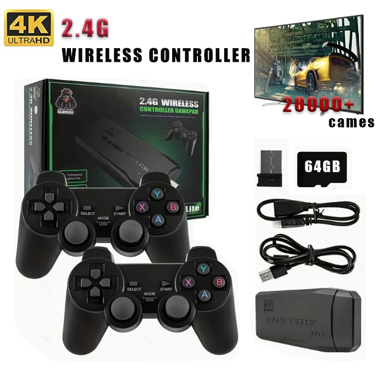 Retro Gaming Game Stick - Wireless Video Game Stick 2.4G Dual