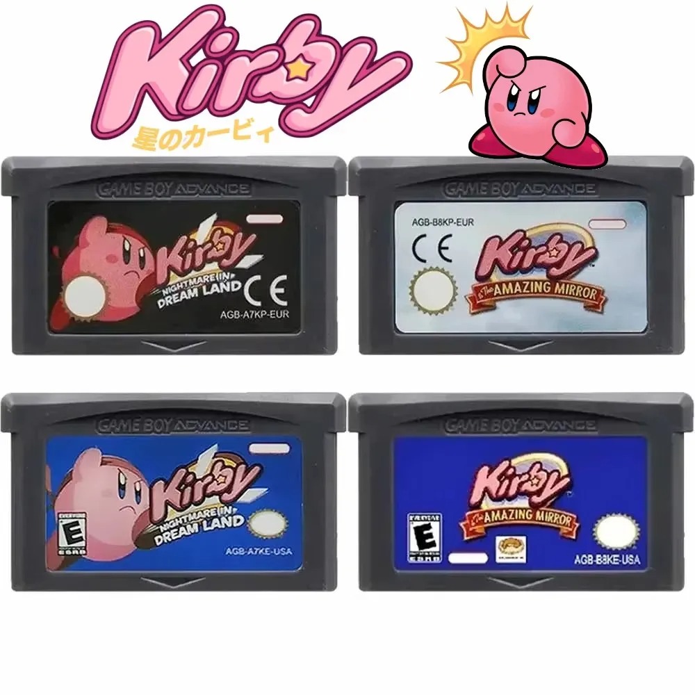 Retro Gaming Room - Kirby Video Game Cartridge For GBA