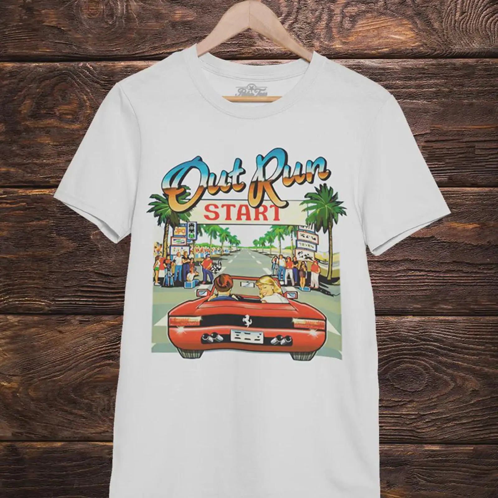 Gaming Retro Arcade - Retro 80s Arcade Racing T Shirt