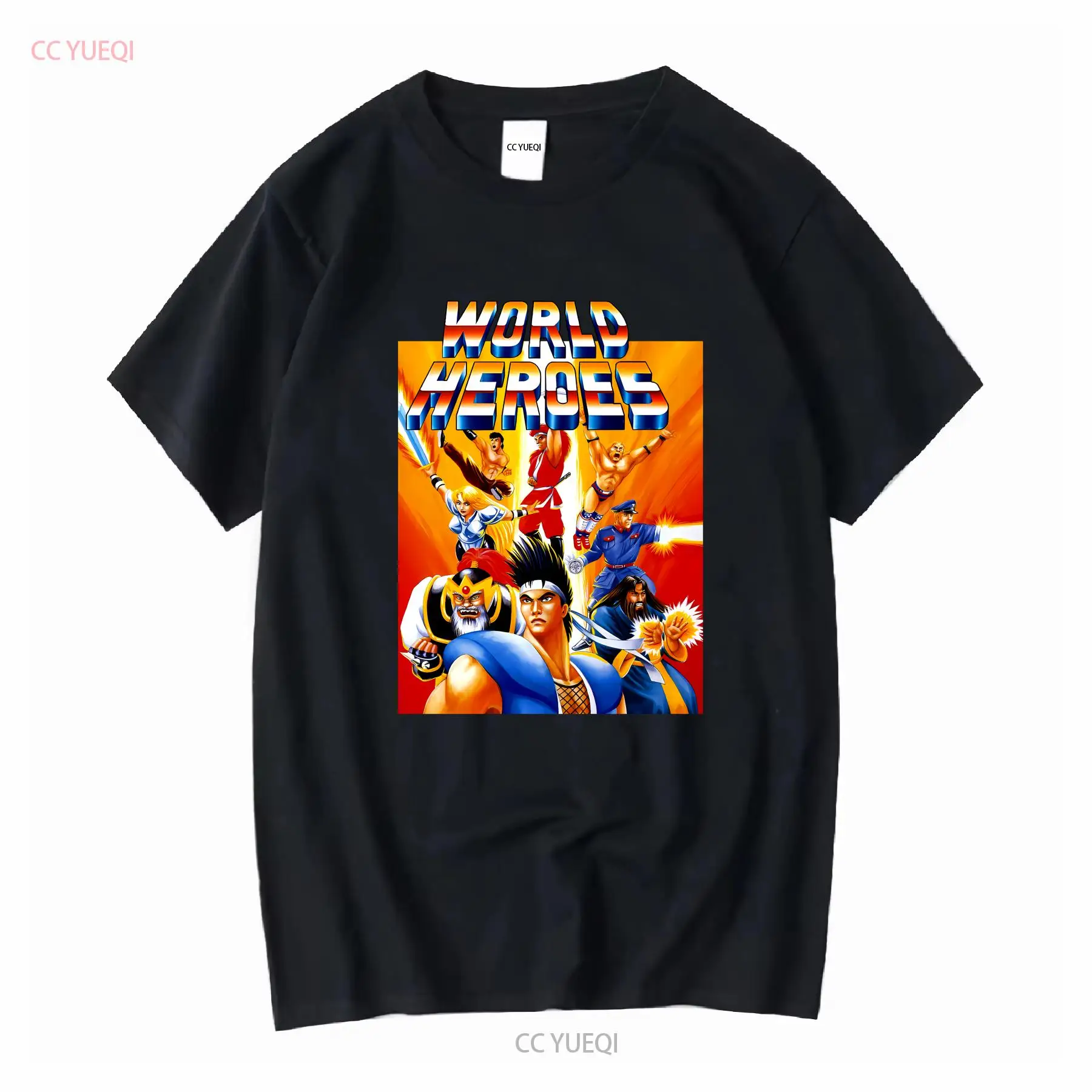 Retro Gaming T Shirts - World Heroes Classic NEO GEO Video