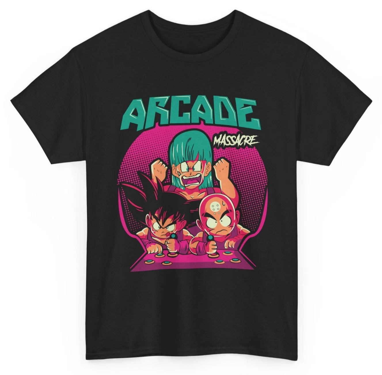Gaming Retro Arcade - Summer Hot Sale, Goku&Krillin Arcade T-Shirt