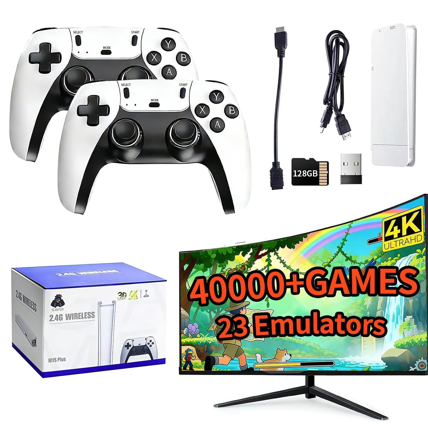 2026 Retro Gaming Console, 4K  - Retro Gaming Game Stick reseña y precio