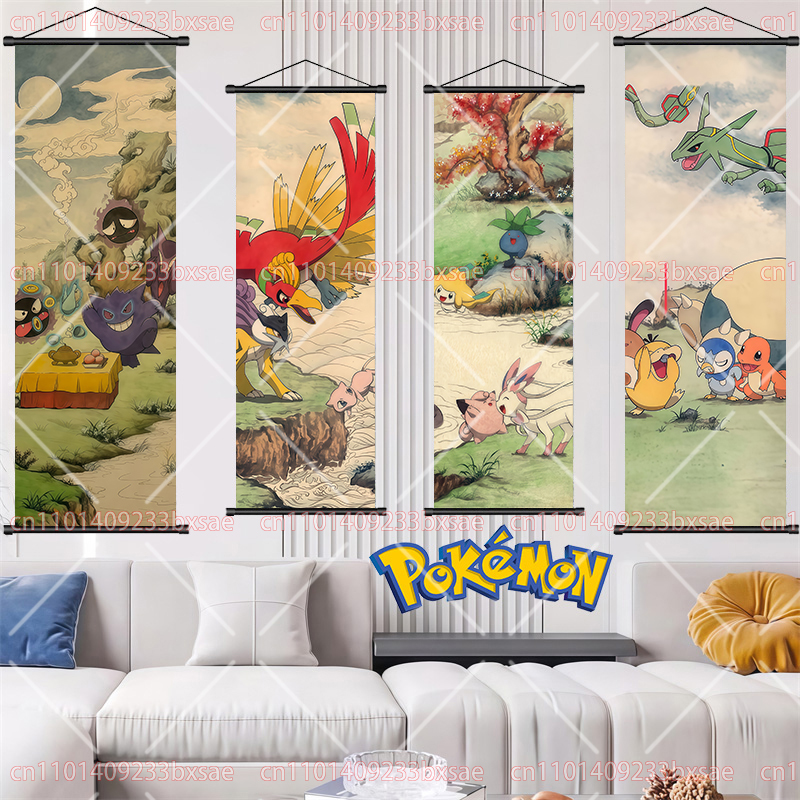 Pokémon Retro Scroll Painting  - Retro Gaming Room reseña y precio