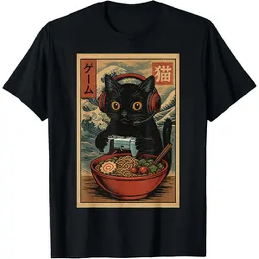 Cute Kawaii Gamer Cat Funny Ra - Retro Gaming T Shirts reseña y precio