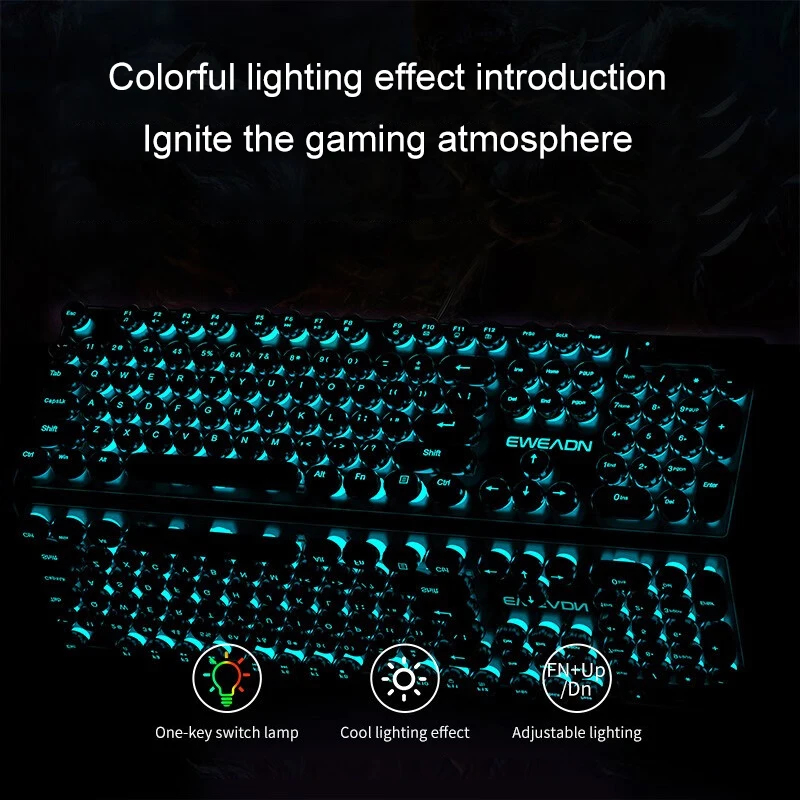 Retro Punk Mechanical Feel Key - Retro Pc Gaming reseña y precio