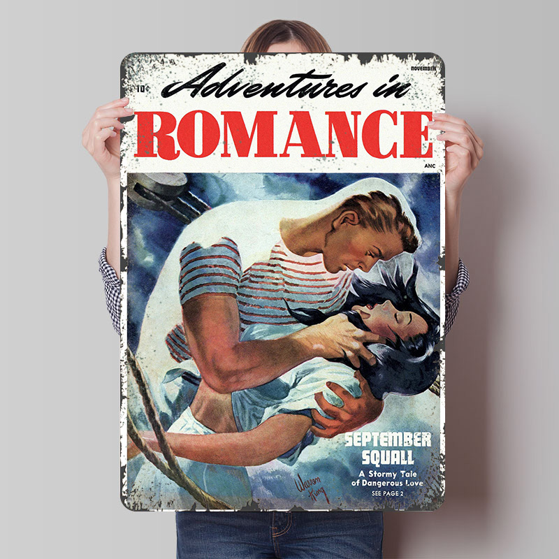 ADVENTURES IN ROMANCE Tinplate - Retro Gaming At reseña y precio