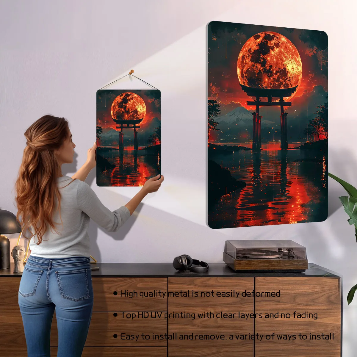 Blood Moon Torii Sign Printing - Retro Gaming At reseña y precio