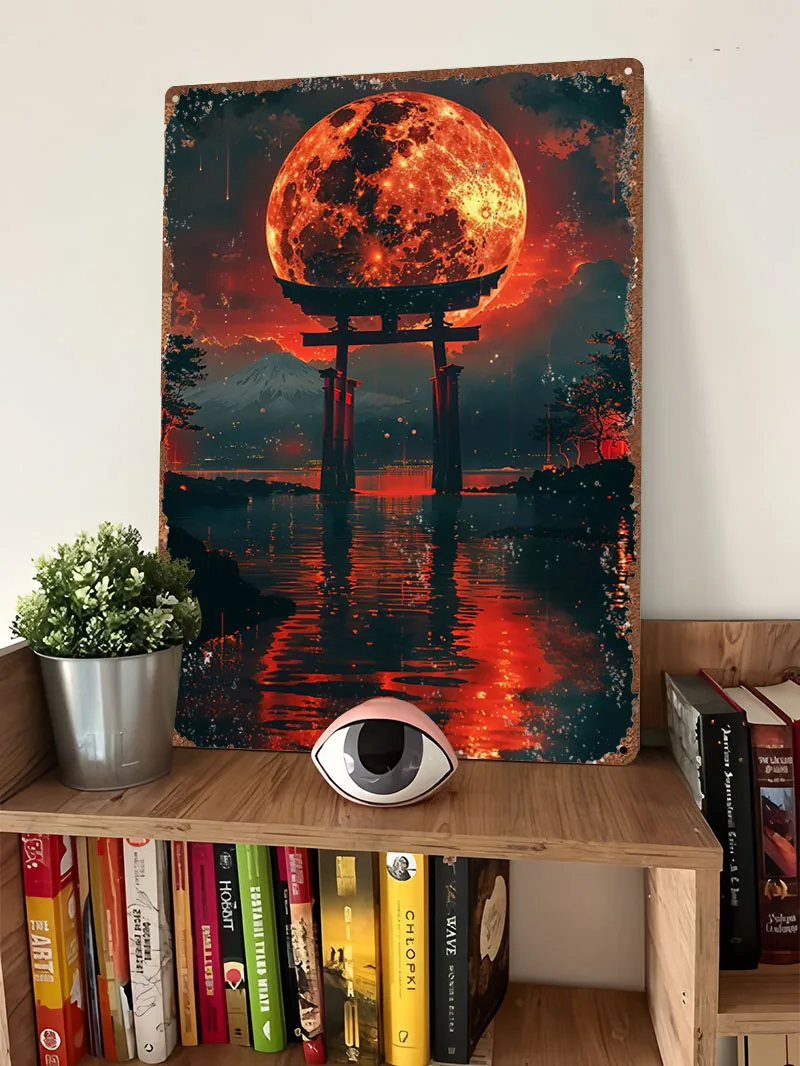 Blood Moon Torii Sign Printing - Retro Gaming At reseña y precio
