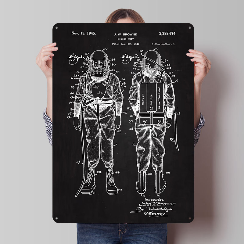 1945 Diving Suit Patent Metal  - Retro Gaming At reseña y precio
