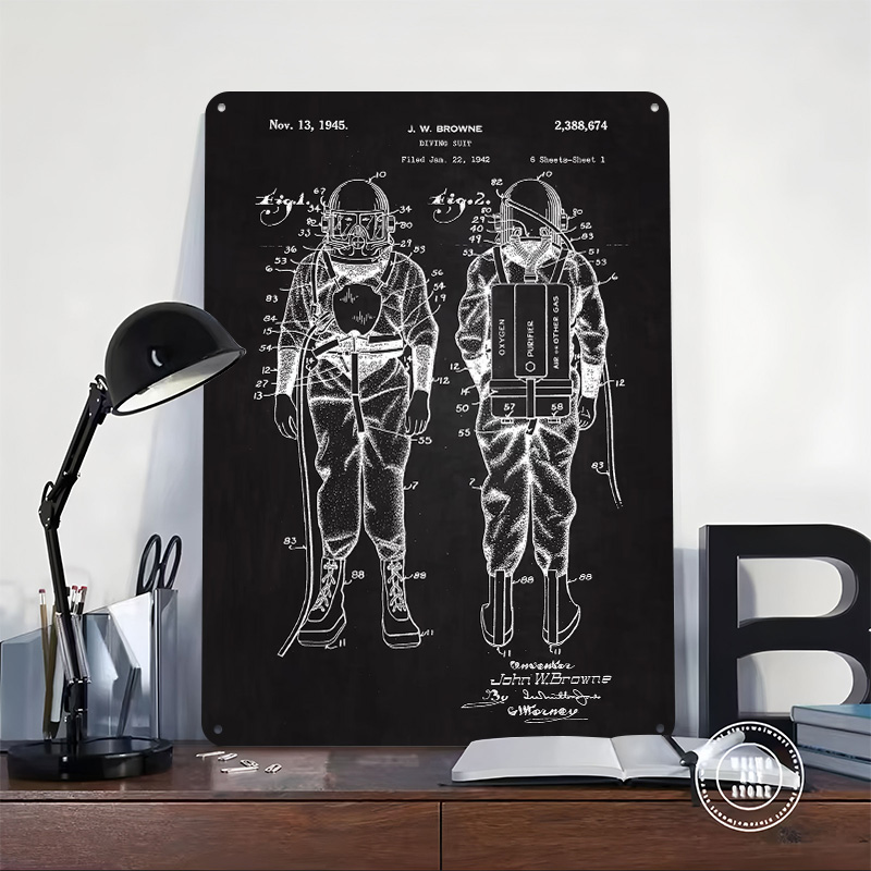1945 Diving Suit Patent Metal  - Retro Gaming At reseña y precio