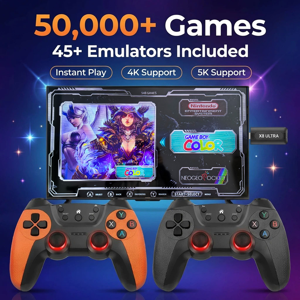 X8 Ultra Game Stick Pro 128GB  - Retro Gaming Game Stick reseña y precio