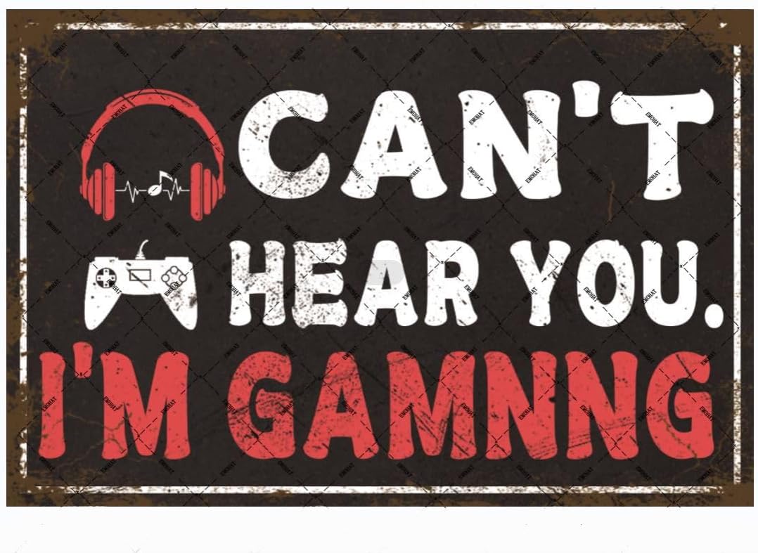 EMOHAT Game Room Metal Tin Sig - Retro Gaming Room reseña y precio