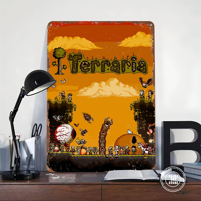 Terraria Pixel Art Game Printe - Retro Gaming At reseña y precio