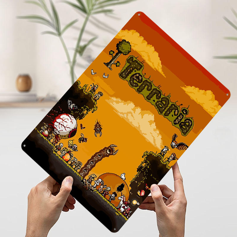 Terraria Pixel Art Game Printe - Retro Gaming At reseña y precio