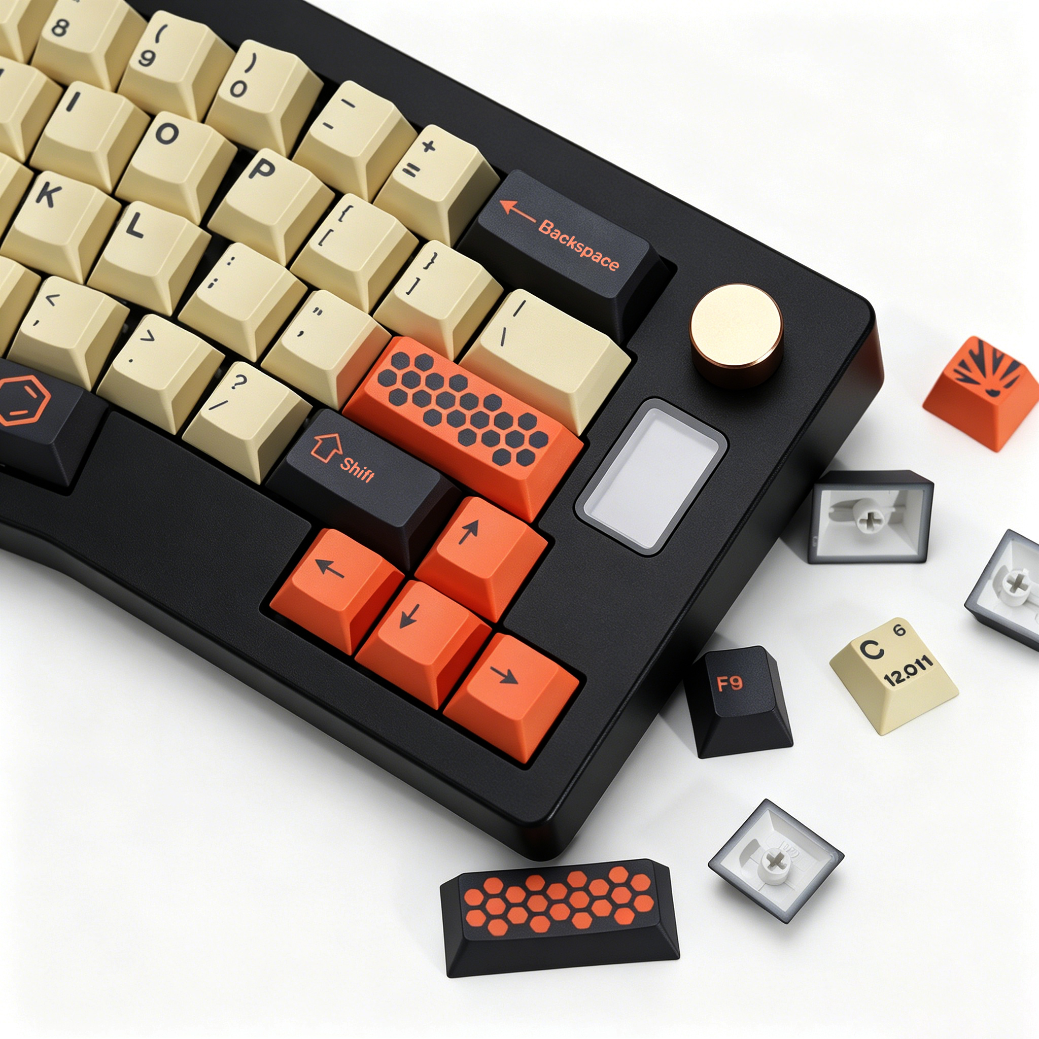 KBDiy GMK Keycaps Retro GMK Ca - Retro Gaming Keyboard reseña y precio