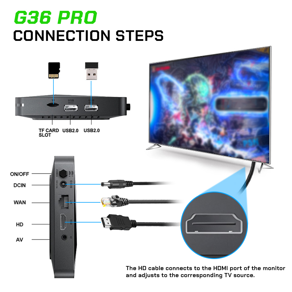 2026 New  G36 Pro Game Console - Retro Gaming Mister reseña y precio