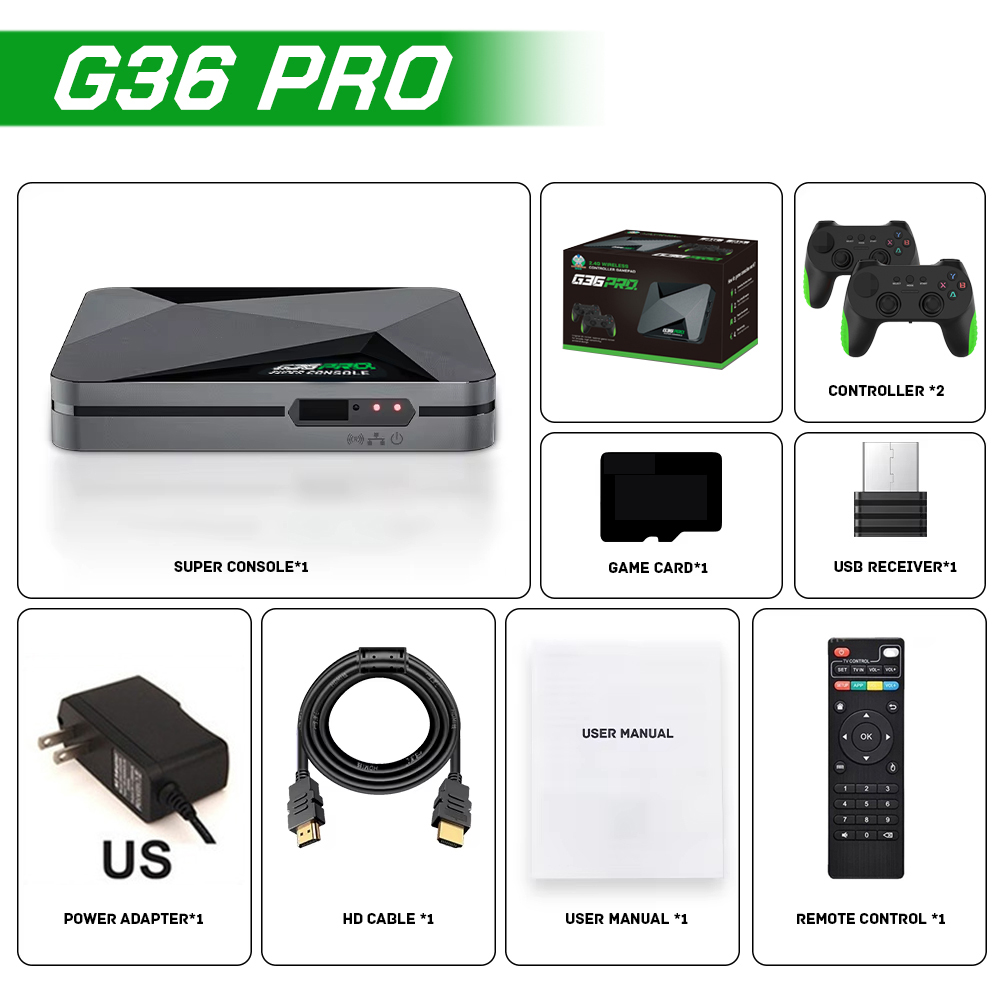 2026 New  G36 Pro Game Console - Retro Gaming Mister reseña y precio