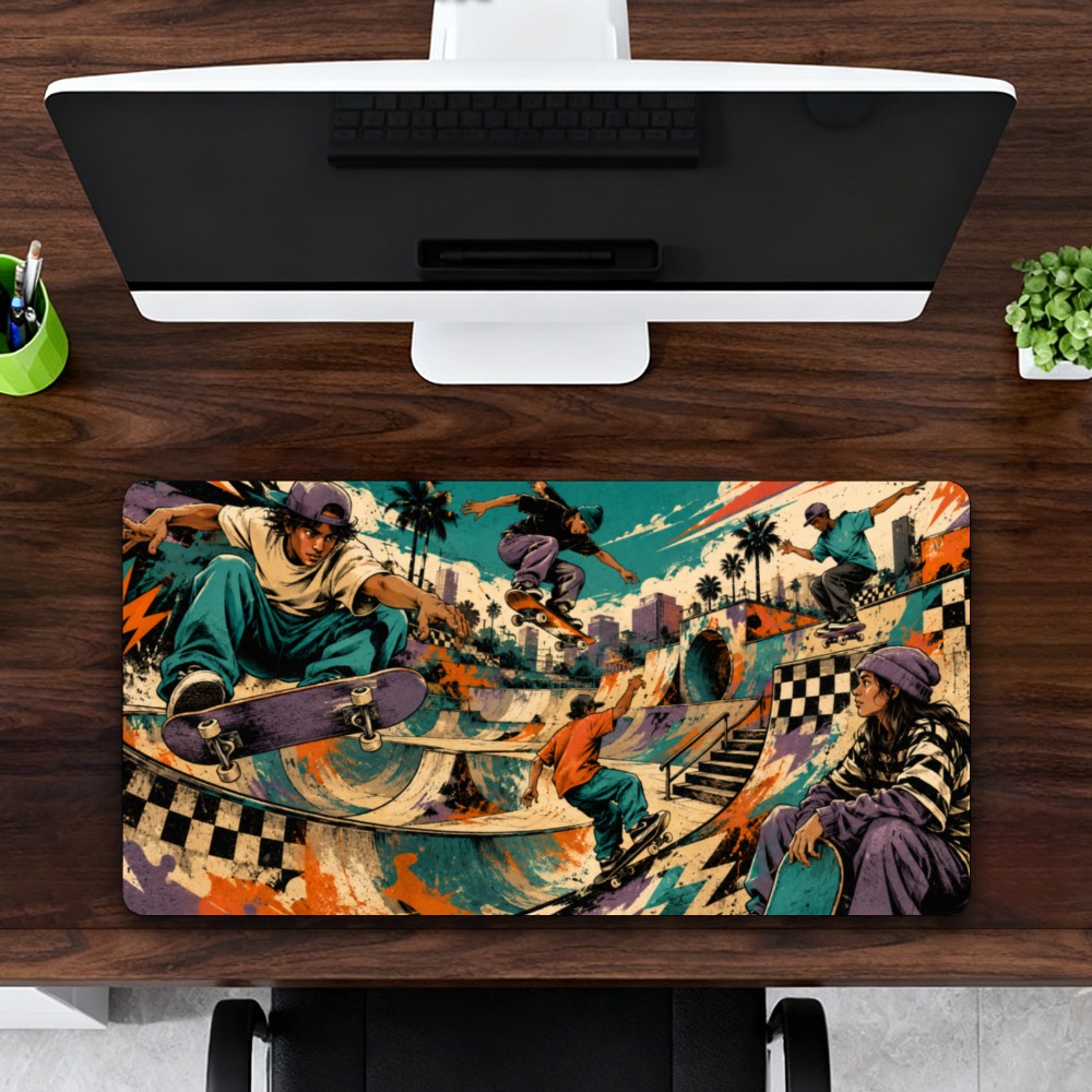 Cool street skateboarding park - Retro Gaming Keyboard reseña y precio