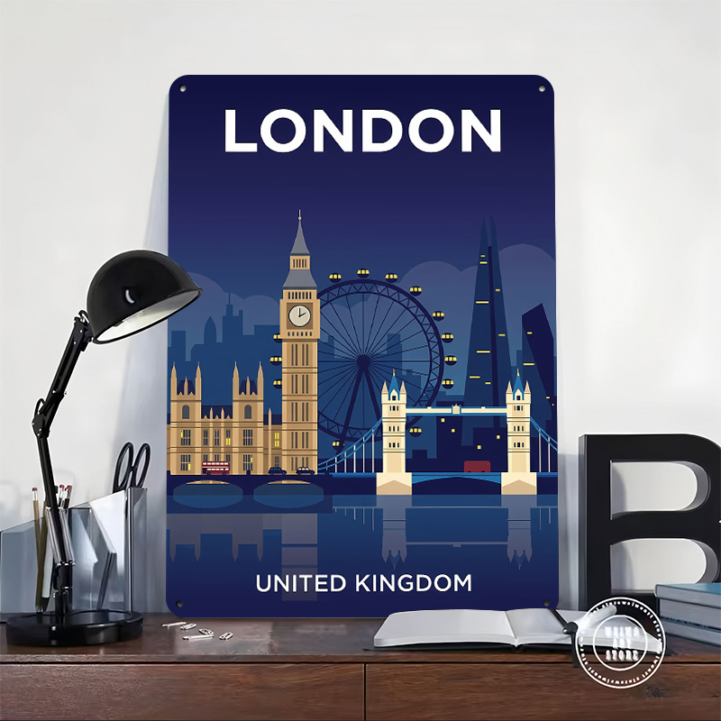 London Skyline At Night Poster - Retro Gaming At reseña y precio