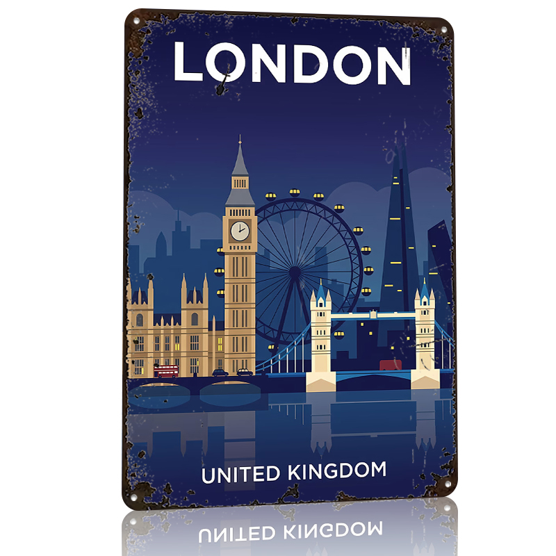 London Skyline At Night Poster - Retro Gaming At reseña y precio