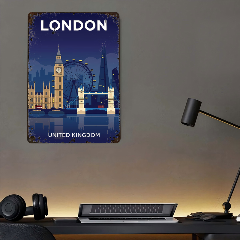 London Skyline At Night Poster - Retro Gaming At reseña y precio