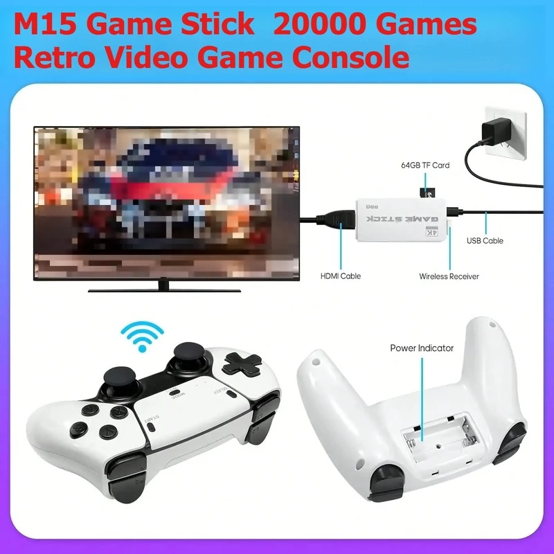M15 Retro Video Game Stick 2.4 - Retro Gaming Mister reseña y precio