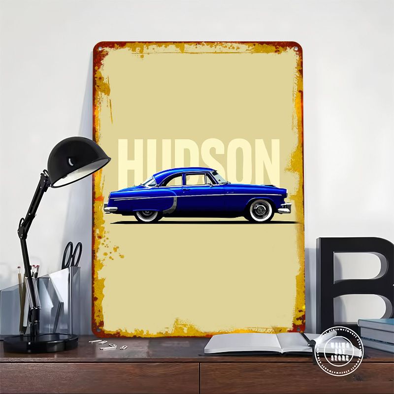 Blue Hudson Classic Car Tinpla - Retro Gaming At reseña y precio