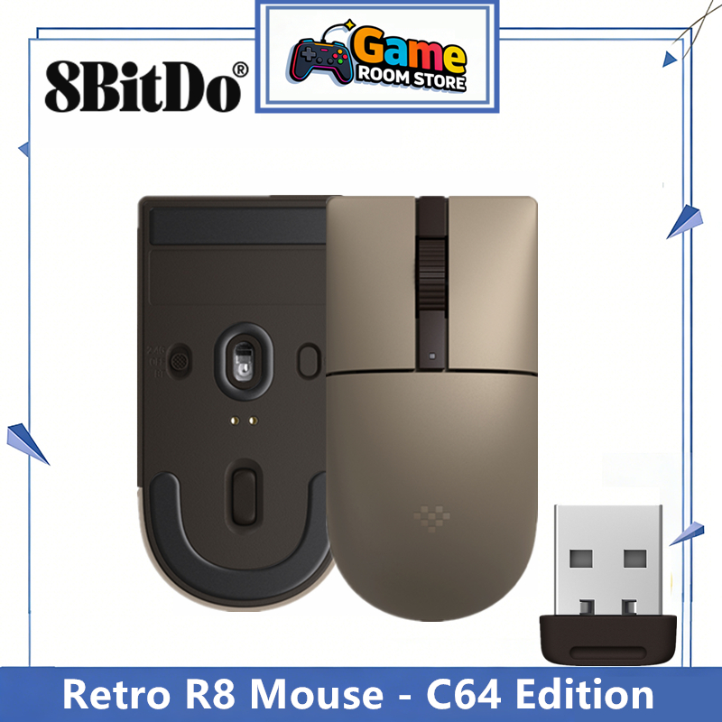 8BitDo Retro R8 Mouse - C64 Ed - Retro Gaming Keyboard reseña y precio
