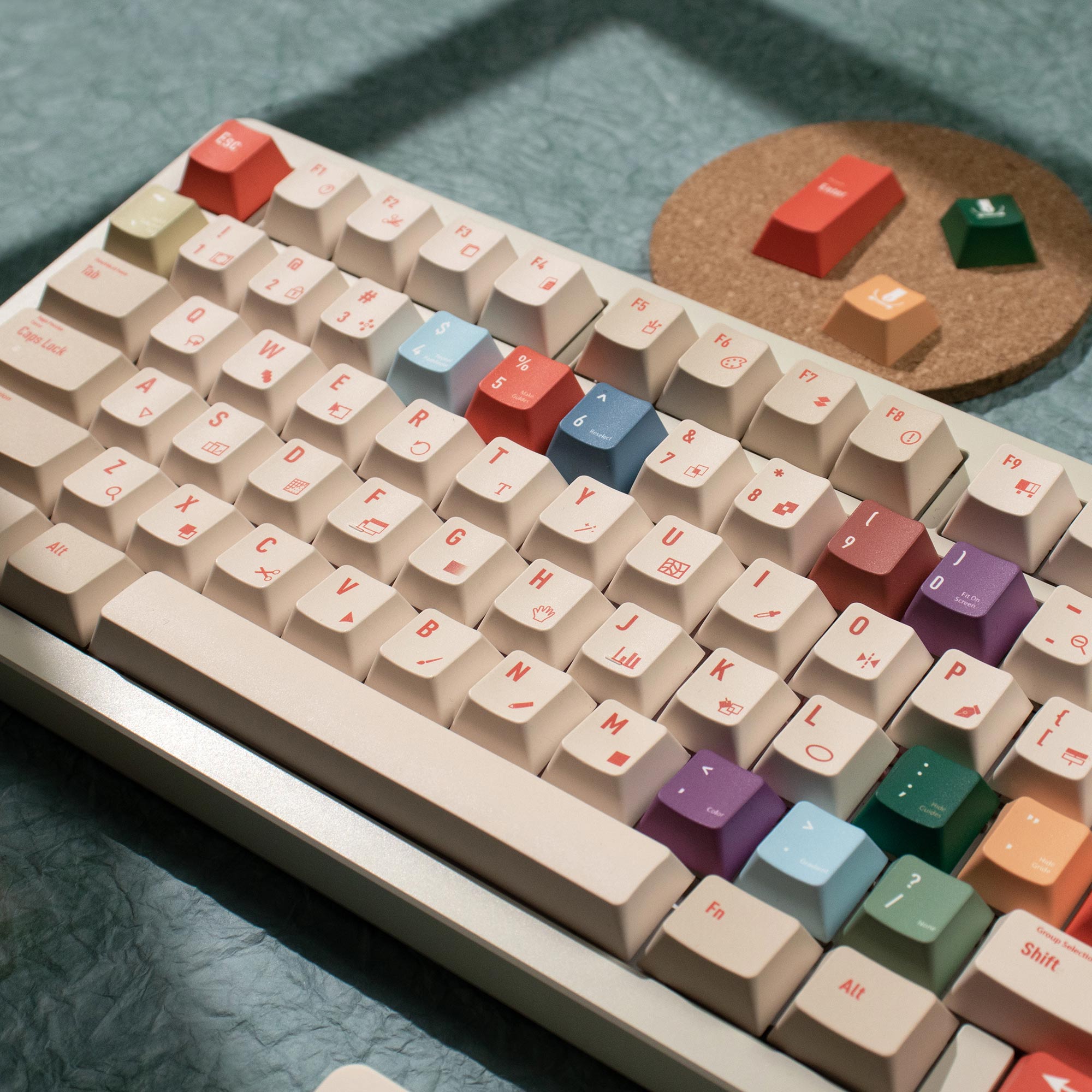 Illustrator Keycaps DYE-SUB Ch - Retro Gaming Keyboard reseña y precio