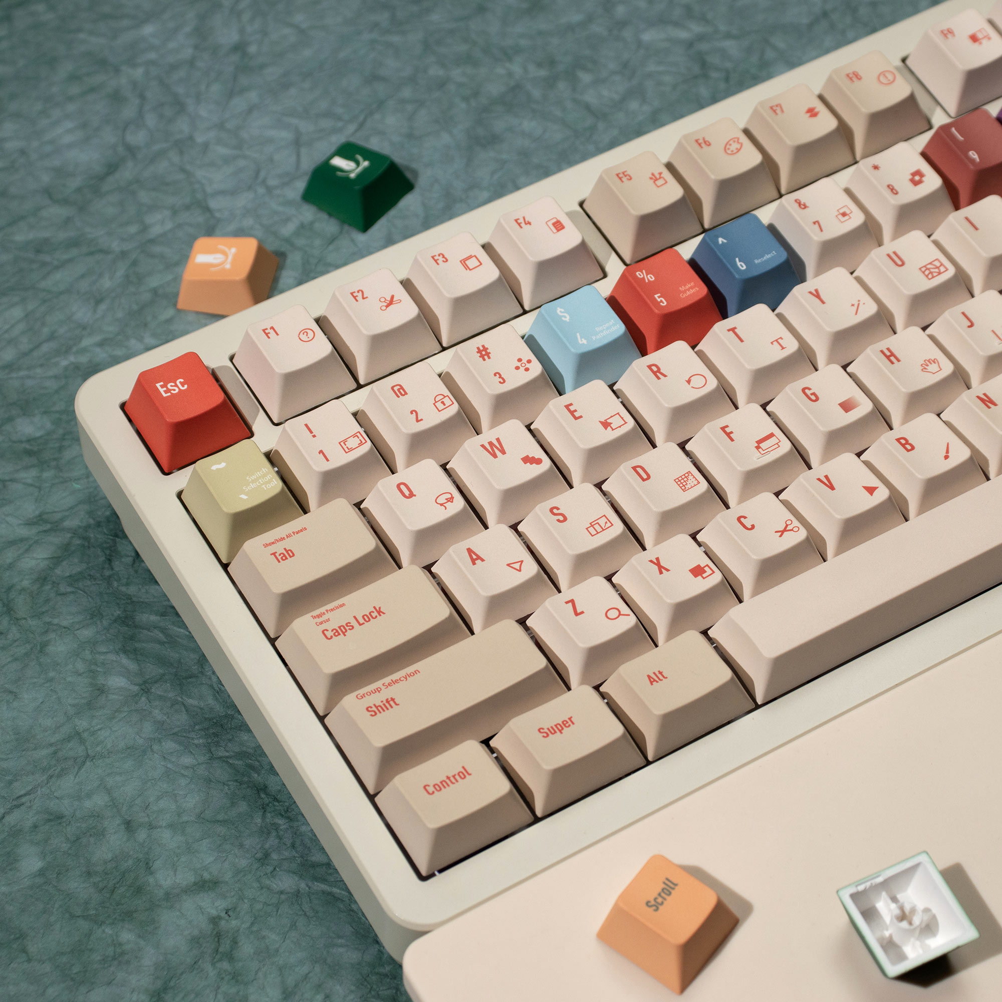 Illustrator Keycaps DYE-SUB Ch - Retro Gaming Keyboard reseña y precio
