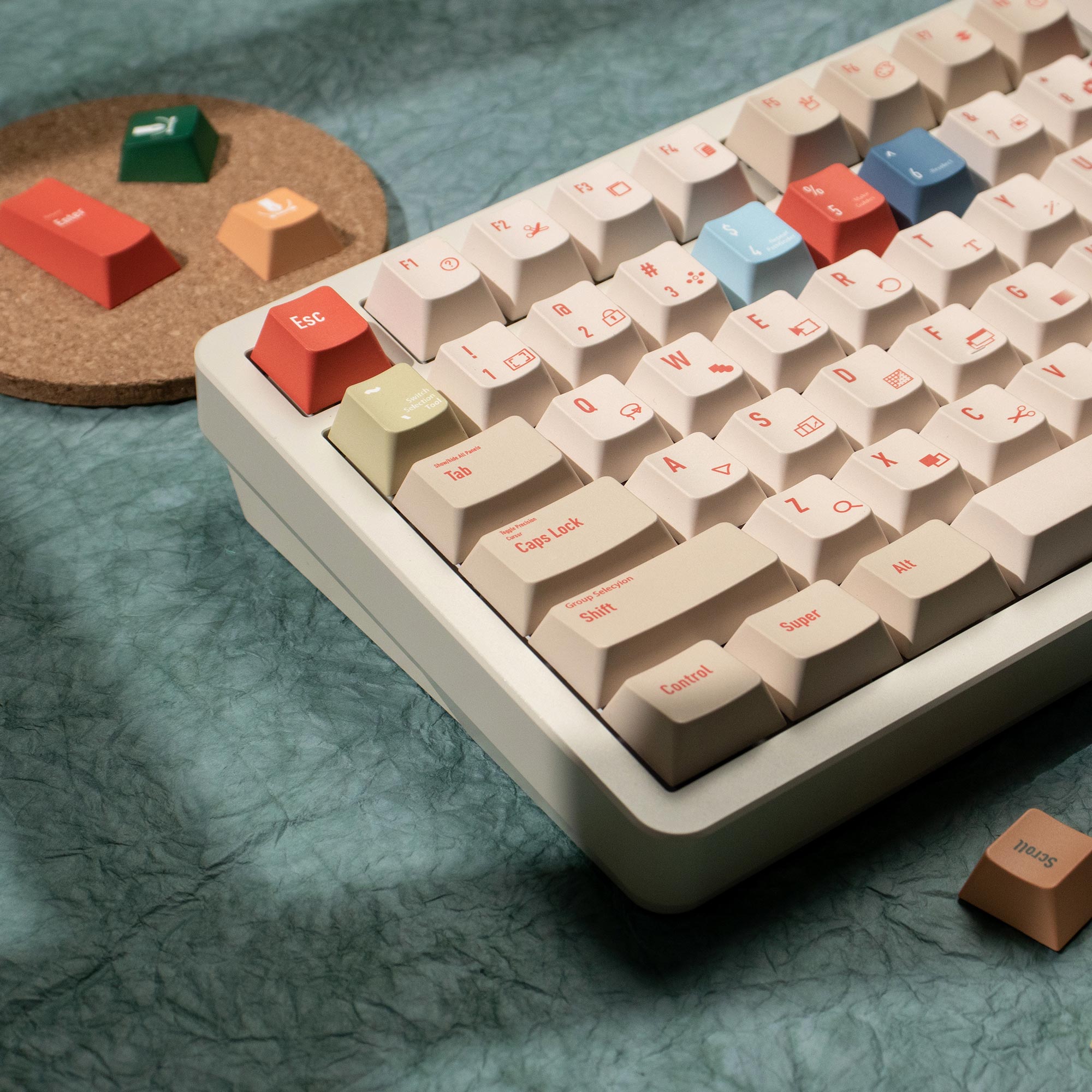 Illustrator Keycaps DYE-SUB Ch - Retro Gaming Keyboard reseña y precio