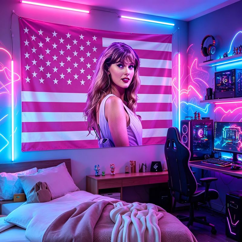 VIKAMA American Flag Female Si - Retro Gaming Room reseña y precio