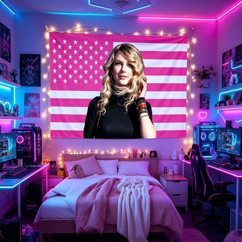 VIKAMA American Flag Female Si - Retro Gaming Room reseña y precio
