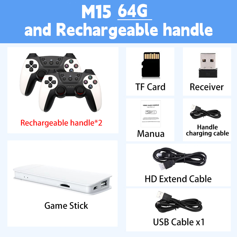 M15 Game Stick Mini TV Recharg - Retro Gaming Game Stick reseña y precio
