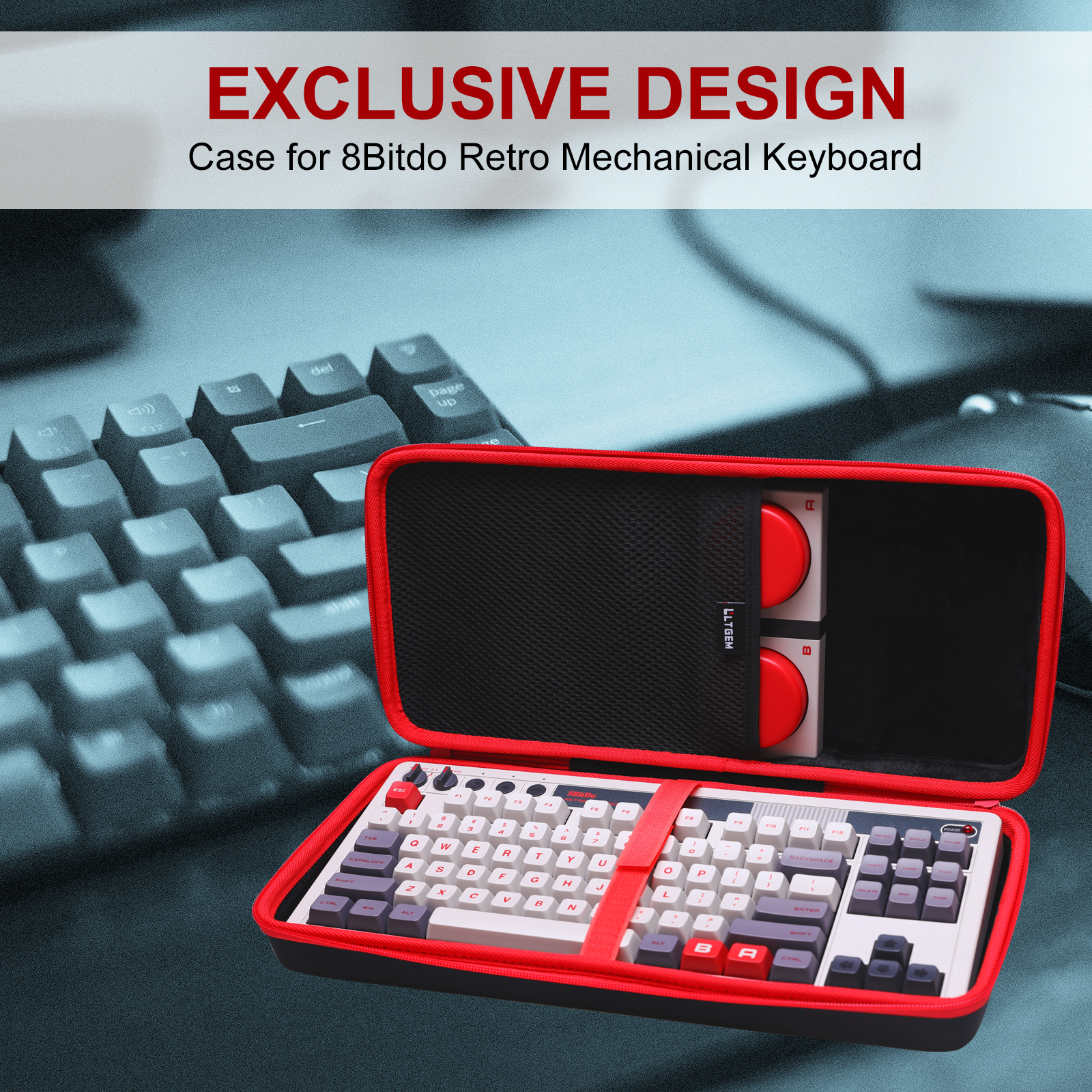 LTGEM Keyboard Case for 8Bitdo - Retro Gaming Keyboard reseña y precio