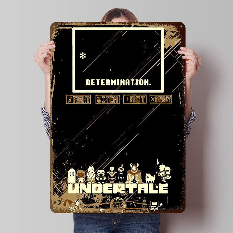 Undertale Metal Poster Custom  - Retro Gaming At reseña y precio