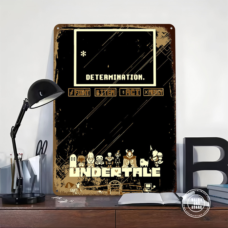 Undertale Metal Poster Custom  - Retro Gaming At reseña y precio