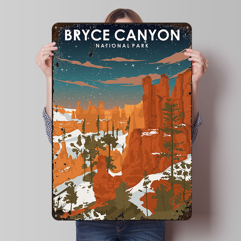 Bryce Canyon At Night Printed  - Retro Gaming At reseña y precio