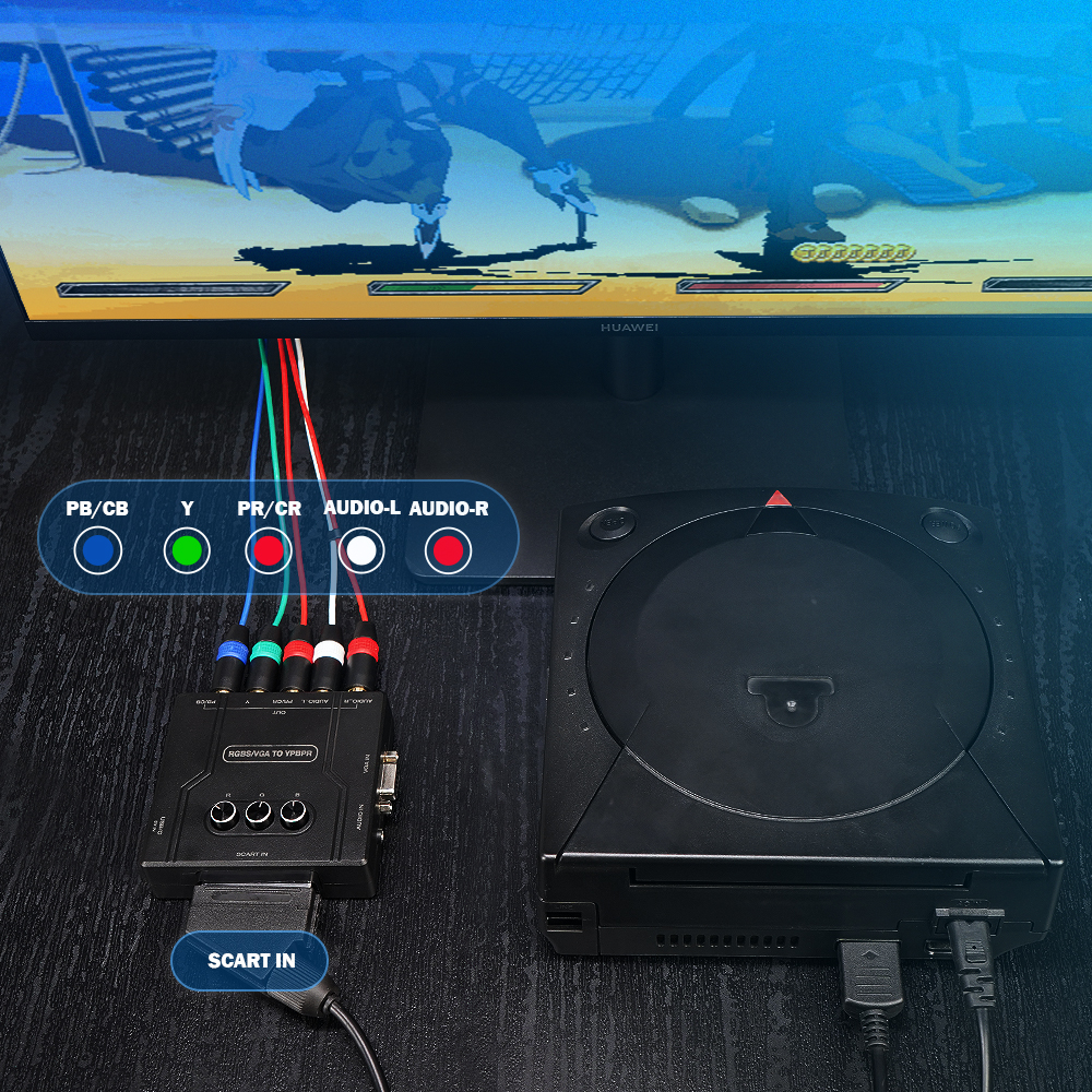 RGBS VGA to YPBPR Component Co - Retro Gaming Room reseña y precio